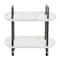 Hello Honey® Main + Mesa™ 2-Tier Modern Plastic and Metal Trolley